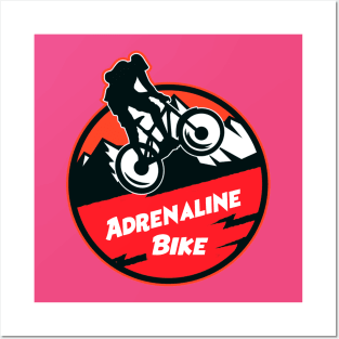 Mountain bike adrenaline Posters and Art